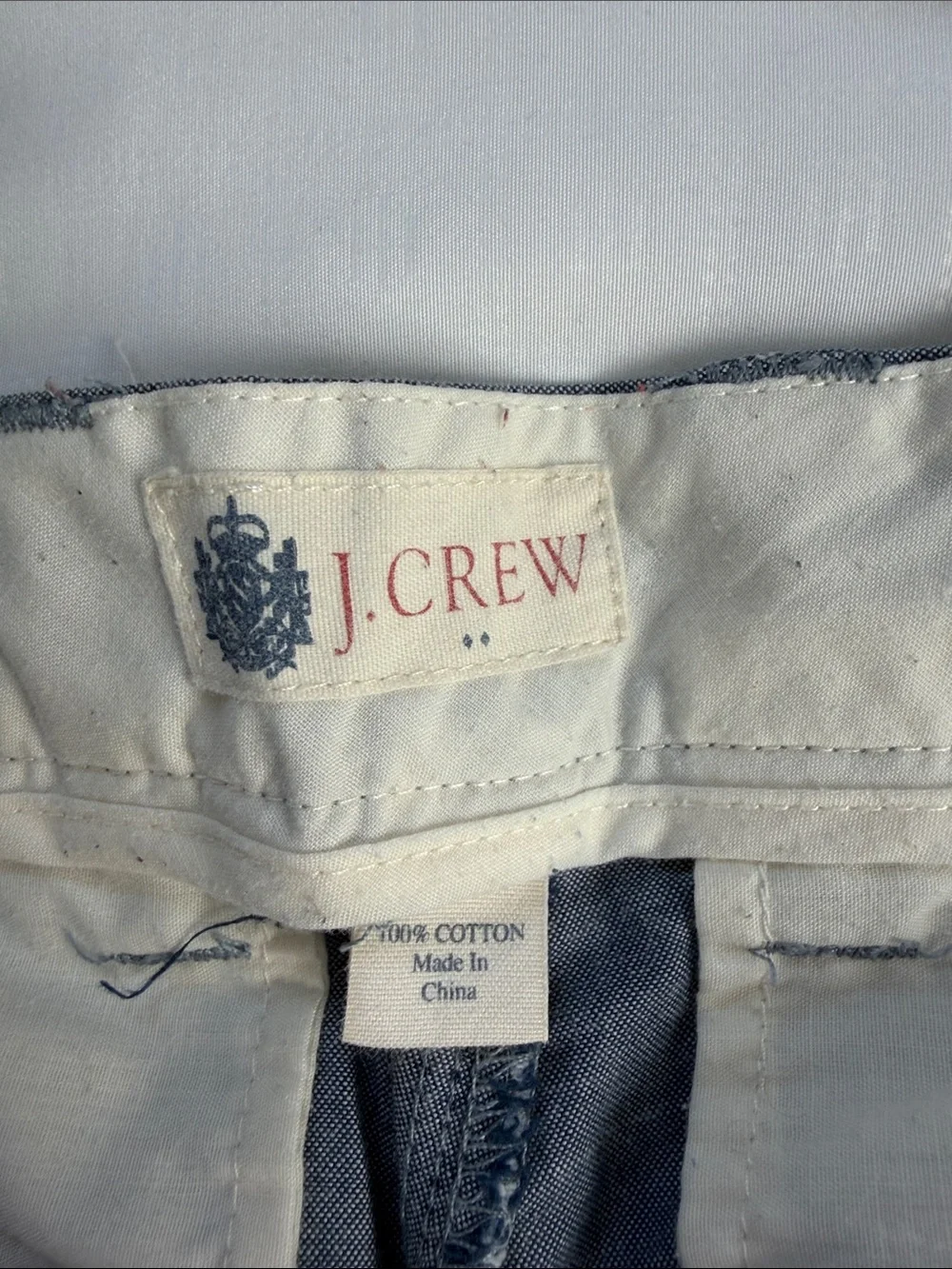 J. Crew Men's Light Blue Flat-Front Shorts